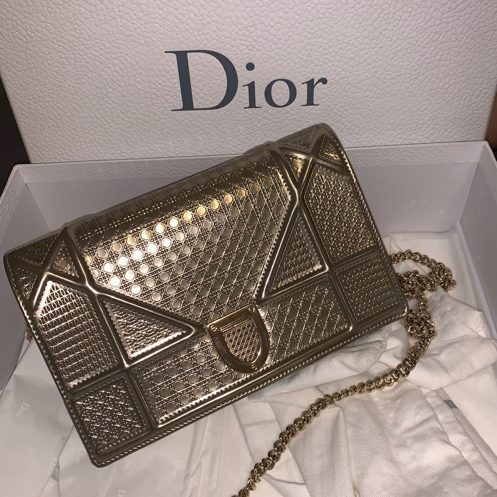 DISCONTINUED Christian Dior Diorama on a chain bag